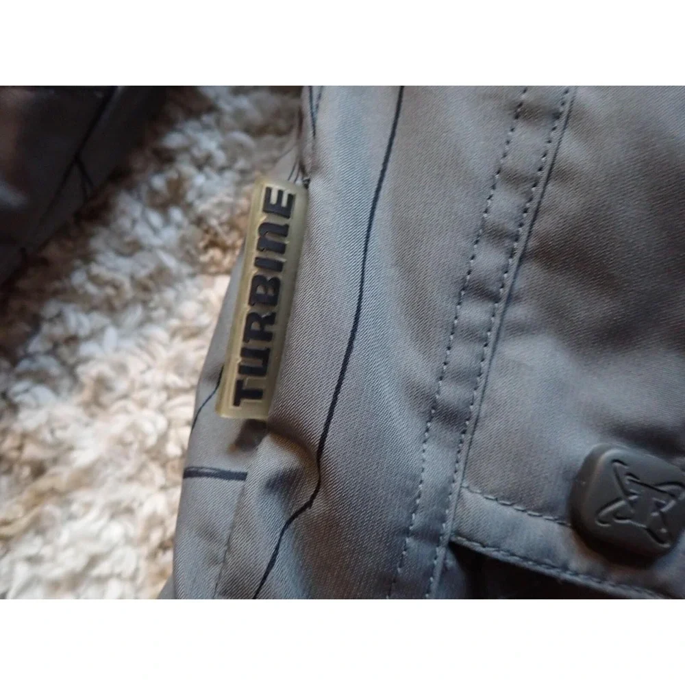 Turbine Snowboard Jacket Boys XL Grey‎ Excellent Hooded Graphic Print Ski Coat